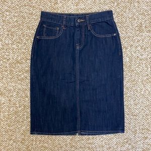Old Navy High Rise Denim Blue Jean Skirt sz 0 2009